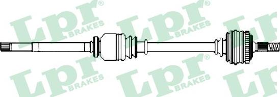 LPR DS52225 - Приводной вал parts5.com