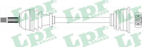 LPR DS39061 - Приводной вал parts5.com