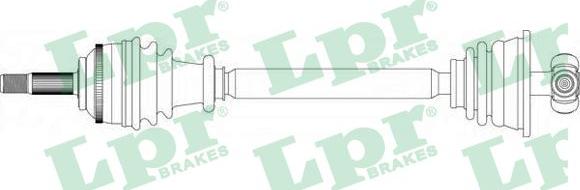 LPR DS39134 - Приводной вал parts5.com