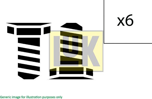 LUK 411 0156 10 - Комплект болтов, маховик parts5.com