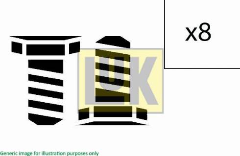 LUK 411 0172 10 - Комплект болтов, маховик parts5.com