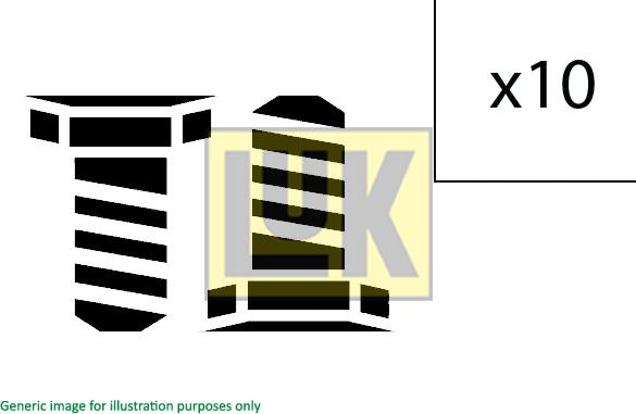 LUK 411 0161 10 - Комплект болтов, маховик parts5.com