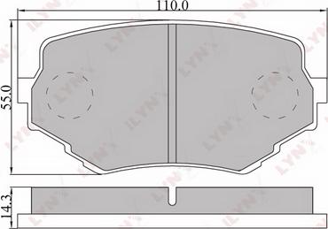 DJ Parts BP1097 - Тормозные колодки, дисковые, комплект parts5.com