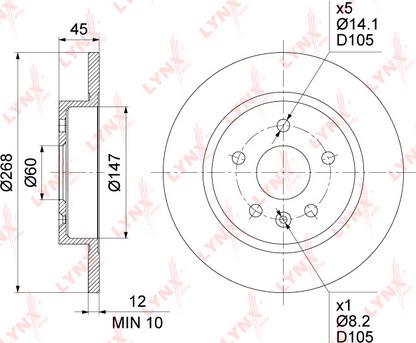 ABE C40014ABE - Тормозной диск parts5.com