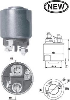 Magneti Marelli 940113050546 - Тяговое реле, стартер parts5.com