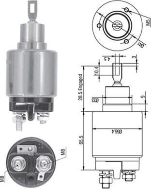 Magneti Marelli 940113050128 - Interruptor magnético, estárter parts5.com