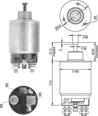 Magneti Marelli 940113050316 - Interruptor magnético, estárter parts5.com