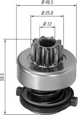 Magneti Marelli 940113020138 - Ведущая шестерня, стартер parts5.com