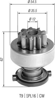 Magneti Marelli 940113020392 - Ведущая шестерня, стартер parts5.com