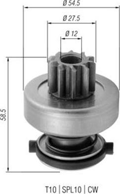 Magneti Marelli 940113020376 - Ведущая шестерня, стартер parts5.com