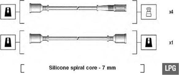 Magneti Marelli 941095000580 - Комплект проводов зажигания parts5.com