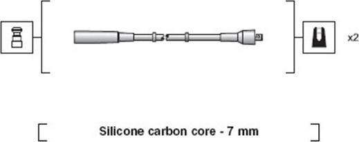 Magneti Marelli 941318111197 - Комплект проводов зажигания parts5.com