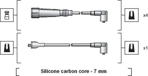 Magneti Marelli 941318111155 - Комплект проводов зажигания parts5.com