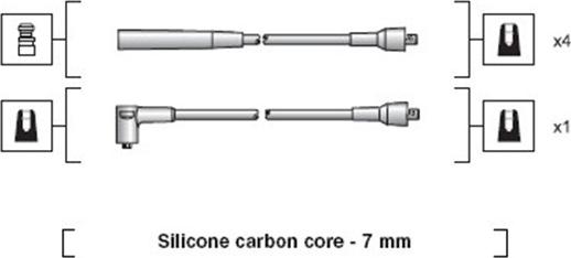 Magneti Marelli 941318111249 - Комплект проводов зажигания parts5.com