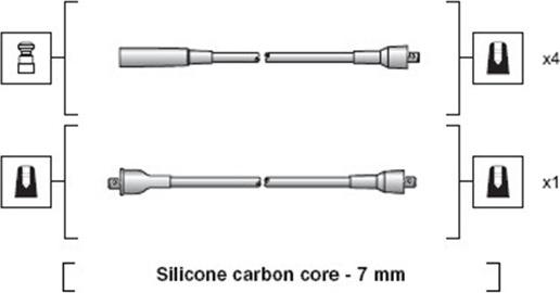 Magneti Marelli 941318111231 - Комплект проводов зажигания parts5.com