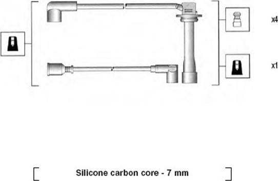 Magneti Marelli 941325010895 - Комплект проводов зажигания parts5.com