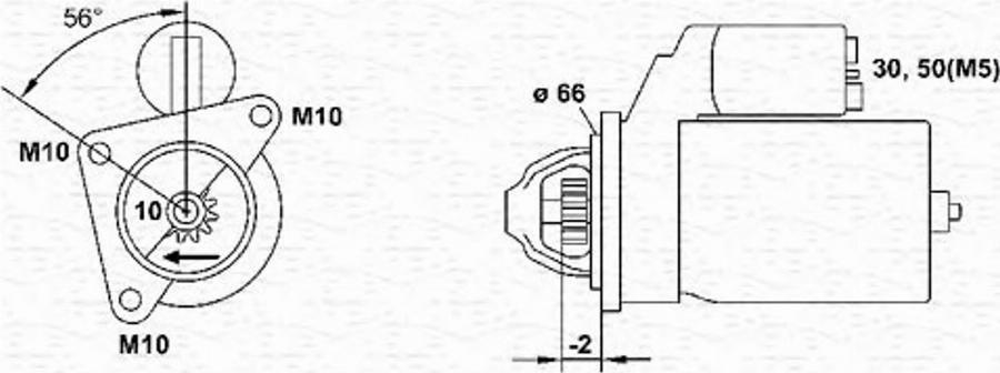 Magneti Marelli 943253149010 - Стартер parts5.com