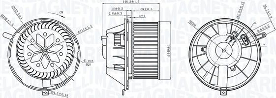 Magneti Marelli 069412229010 - Вентилятор салона parts5.com