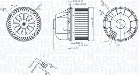 Magneti Marelli 069412729010 - Вентилятор салона parts5.com