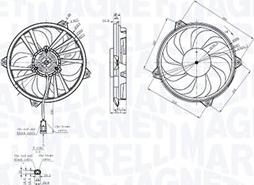 Magneti Marelli 069422855010 - Вентилятор, охлаждение двигателя parts5.com