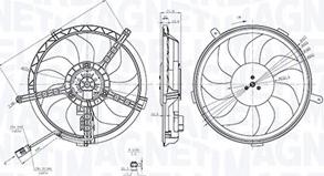 Magneti Marelli 069422851010 - Вентилятор, охлаждение двигателя parts5.com