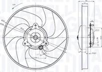 Magneti Marelli 069422866010 - Вентилятор, охлаждение двигателя parts5.com