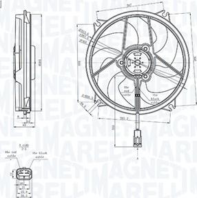 Magneti Marelli 069422839010 - Вентилятор, охлаждение двигателя parts5.com