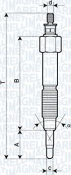 Magneti Marelli 062900093304 - Свеча накаливания parts5.com