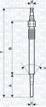 Magneti Marelli 062900051304 - Свеча накаливания parts5.com