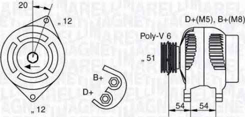 Magneti Marelli 063321839010 - Alternator parts5.com