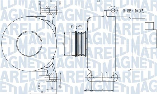 Magneti Marelli 063731969010 - Генератор parts5.com