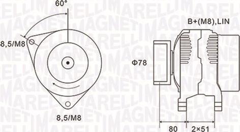 Magneti Marelli 063731919010 - Alternador parts5.com