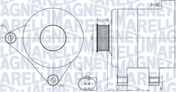 Magneti Marelli 063731986010 - Alternador parts5.com