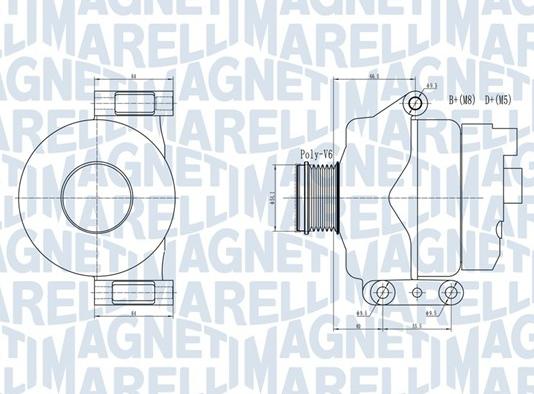 Magneti Marelli 063731934010 - Генератор parts5.com