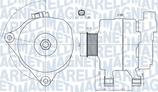 Magneti Marelli 063731499010 - Генератор parts5.com