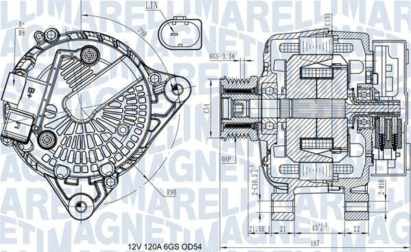 Magneti Marelli 063731545910 - Генератор parts5.com