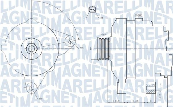 Magneti Marelli 063731665010 - Генератор parts5.com