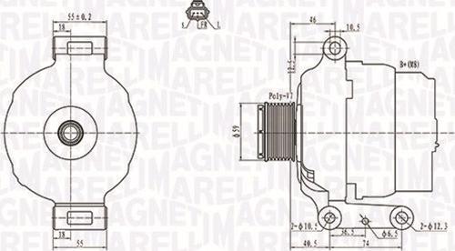 Magneti Marelli 063731639010 - Генератор parts5.com