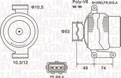 Magneti Marelli 063731638010 - Генератор parts5.com