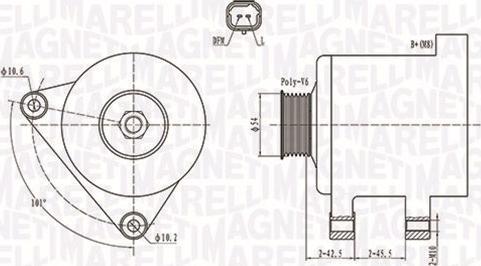 Magneti Marelli 063731674010 - Генератор parts5.com