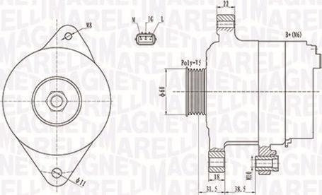 Magneti Marelli 063731893010 - Генератор parts5.com