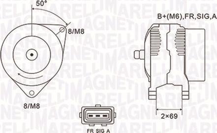 Magneti Marelli 063731857010 - Генератор parts5.com