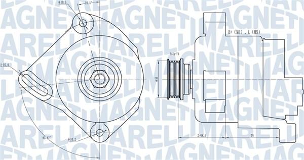 Magneti Marelli 063731886010 - Генератор parts5.com