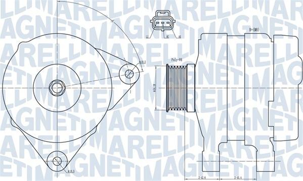 Magneti Marelli 063731834010 - Генератор parts5.com