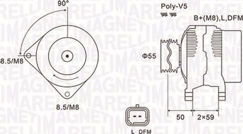 Magneti Marelli 063731823010 - Генератор parts5.com