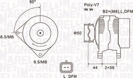 Magneti Marelli 063731827010 - Генератор parts5.com