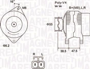 Magneti Marelli 063731798010 - Генератор parts5.com