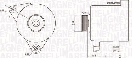 Magneti Marelli 063731747010 - Alternator parts5.com