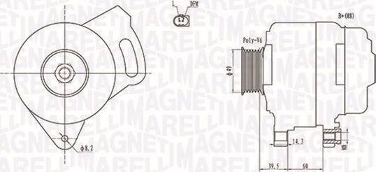 Magneti Marelli 063731750010 - Генератор parts5.com