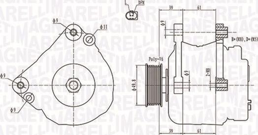 Magneti Marelli 063731729010 - Alternador parts5.com